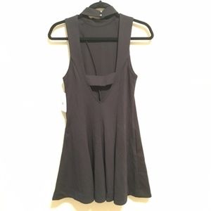 Free People Black Fit And Flare Dress